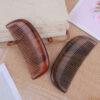 simple Red Sandalwood and Chacate Preto wood comb, hair comb