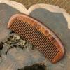 simple Red Sandalwood comb, hair comb