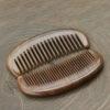 simple smooth Paraguay Guaiac wood comb, no handle comb