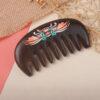 fine colorful painting dragon face wood comb, no handle comb