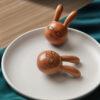 cute rabbit shape Wooden massager