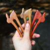 cute rabbit shape two pronged wood hairpin, hair fork