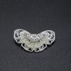 nice hollow flower pattern butterfly shape s925 sterling silver brooch, silver pin