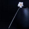 lotus flower shape s925 sterling silver hairpin, hair stick